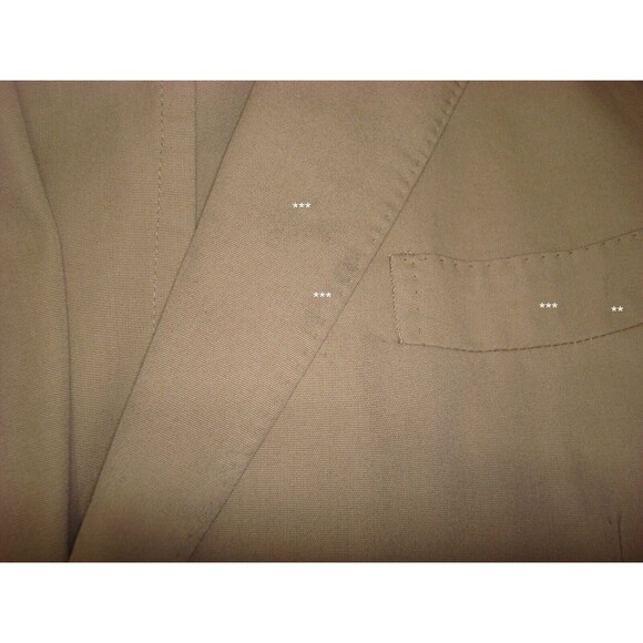 New Mens 42 RG NWT Designer Piombo Suit Beige Tan Italy 54 Cotton 36 35 Tall - Picture 15 of 16